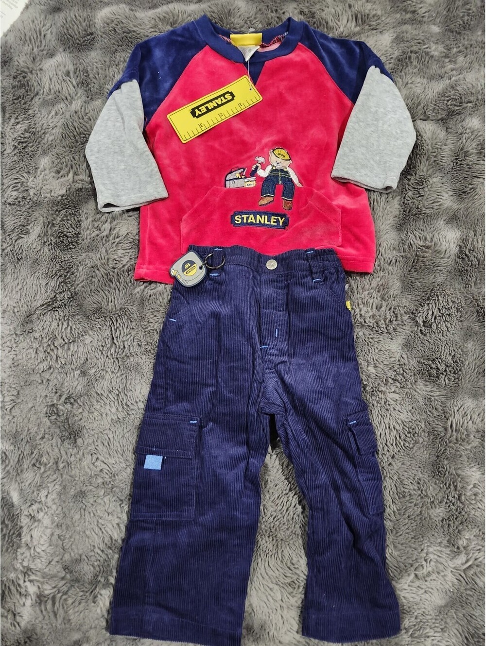 VINTAGE Stanley-branded toddler boy's Rare outfit 18 Months